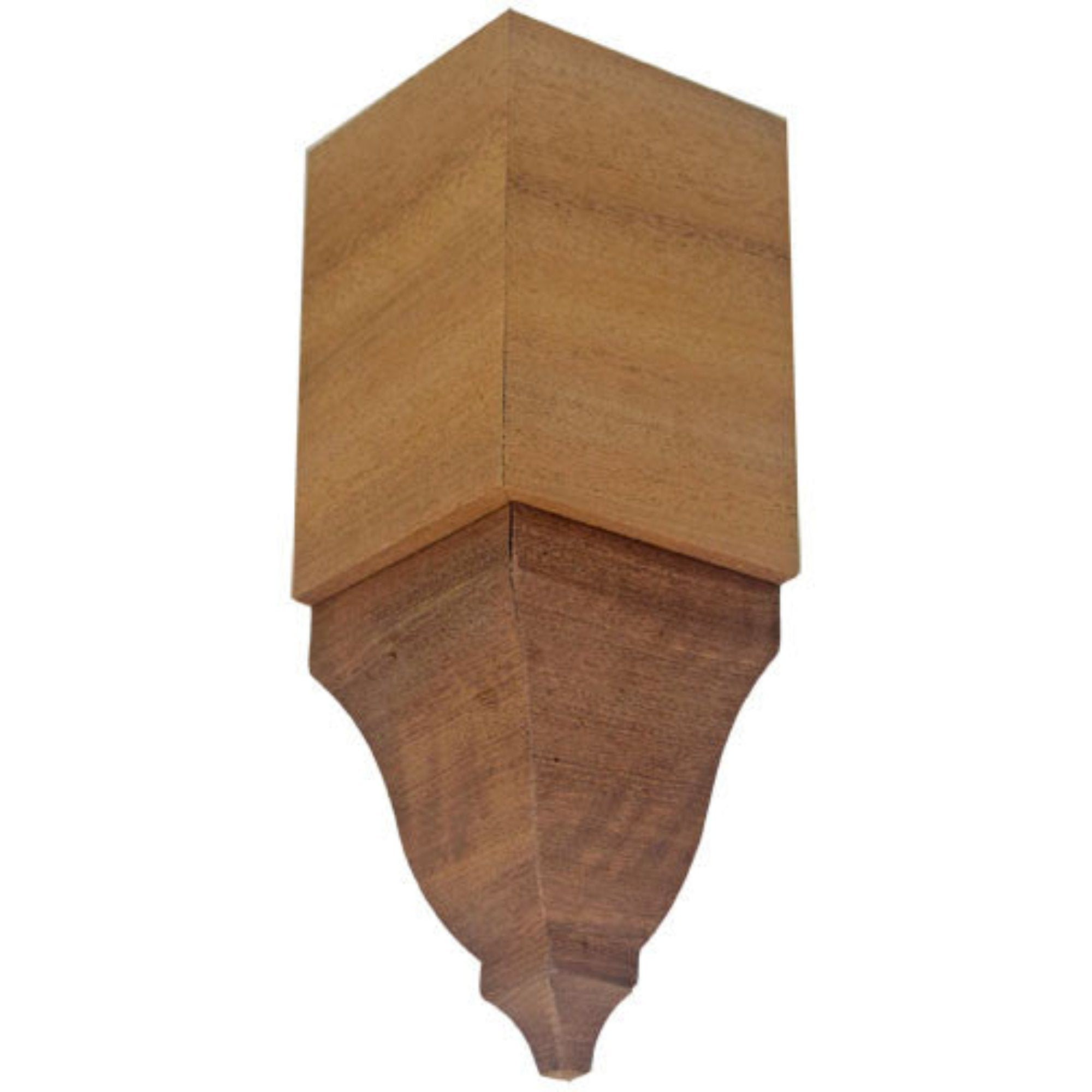 EWCR81 Crown Inside Corner Block unfinished solid hardwood in various wood types
