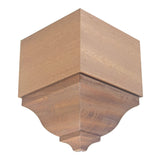 EWCR83 Crown Outside Corner Block in various hardwood finishes