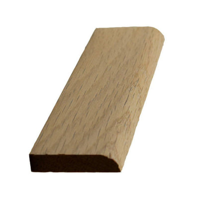 Unfinished solid hardwood kitchen cabinet scribe molding 1-1/4 inch wide by 5/16 inch thick