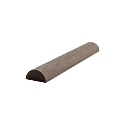 Unfinished half round hardwood molding trim 3/4 inch wide by 3/8 inch thick