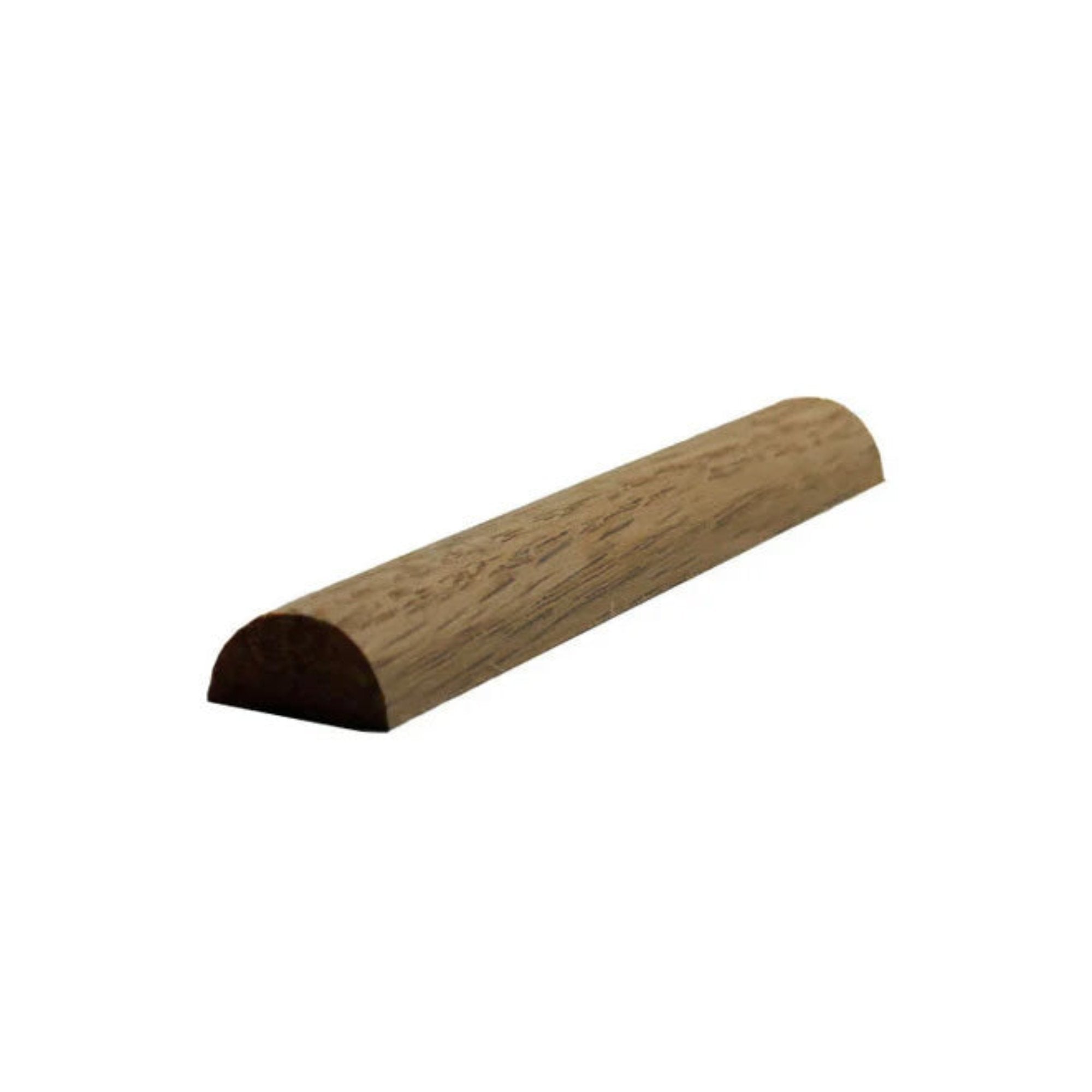 Unfinished half round hardwood molding trim 3/4 inch wide by 3/8 inch thick