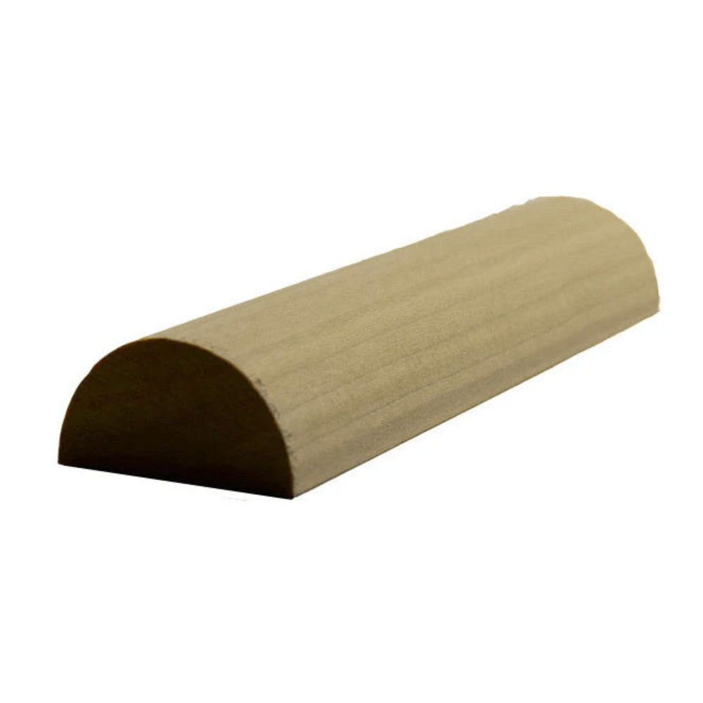 EWHR12 unfinished half round hardwood molding trim