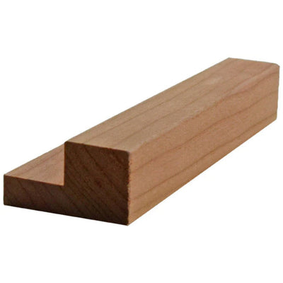 Unfinished solid hardwood kitchen cabinet light rail molding 1-1/2 inch wide by 7/8 inch thick