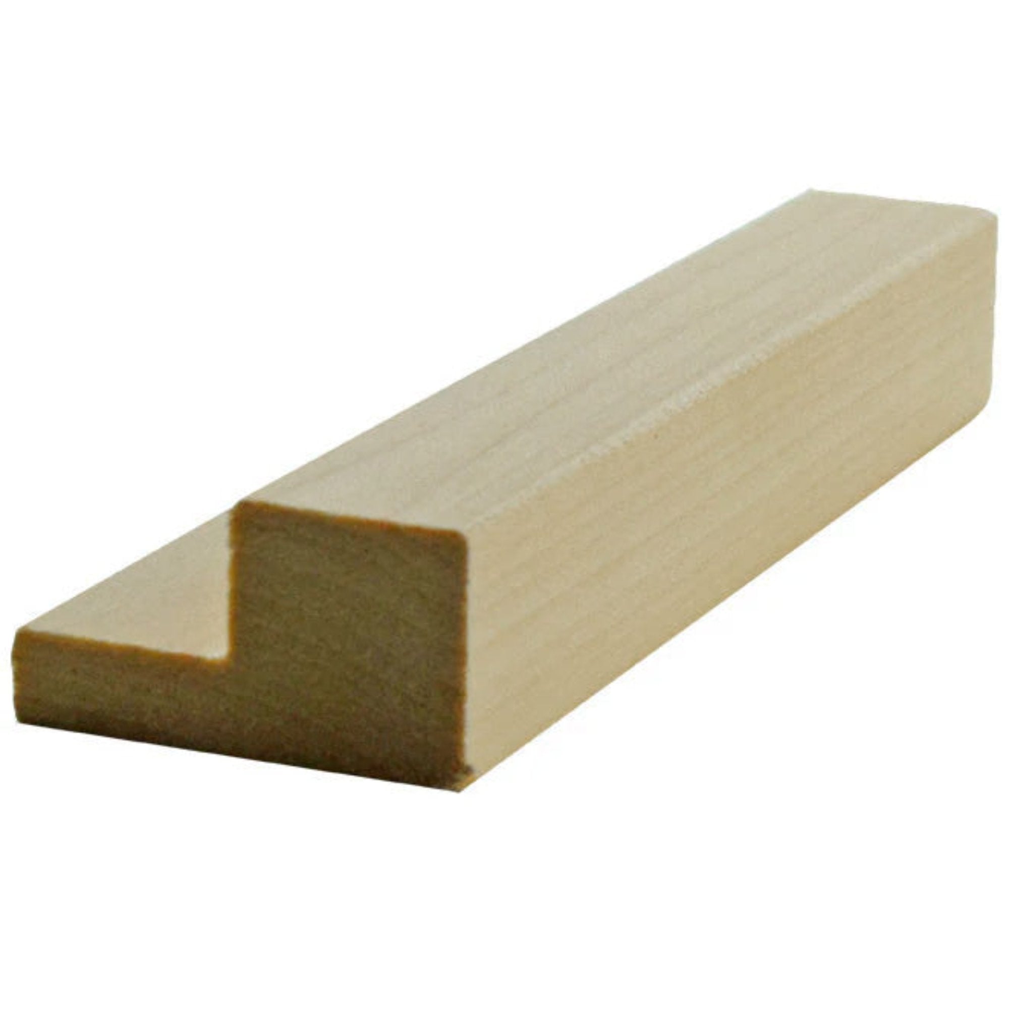 Unfinished solid hardwood kitchen cabinet light rail molding 1-1/2 inch wide by 7/8 inch thick