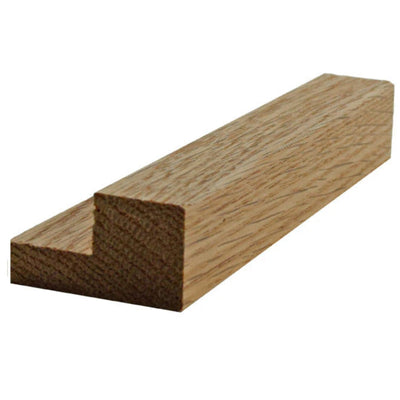 Unfinished solid hardwood kitchen cabinet light rail molding 1-1/2 inch wide by 7/8 inch thick