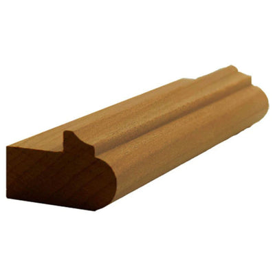 EWLR12 unfinished kitchen cabinet light rail molding in various hardwood species