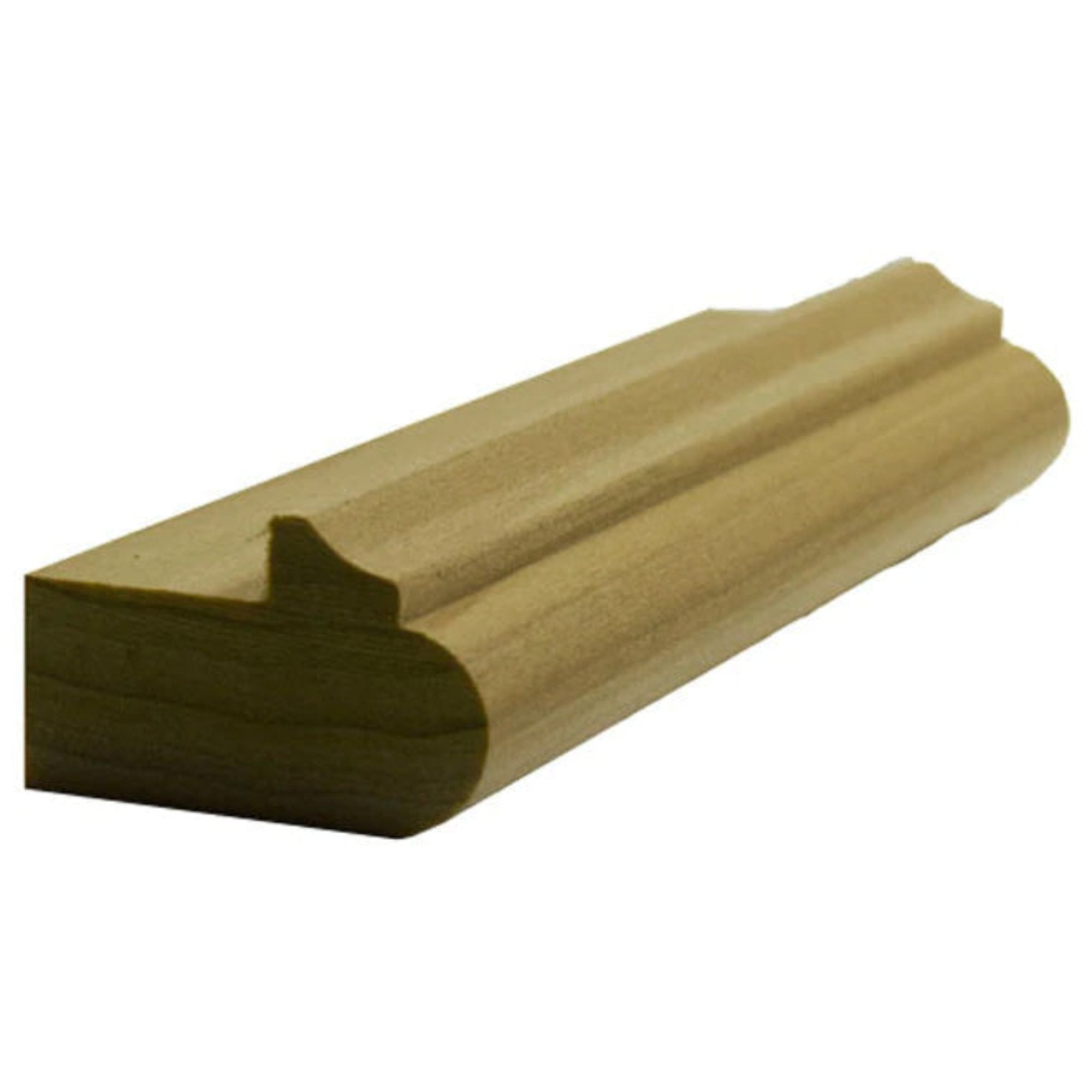 EWLR12 unfinished kitchen cabinet light rail molding in various hardwood species