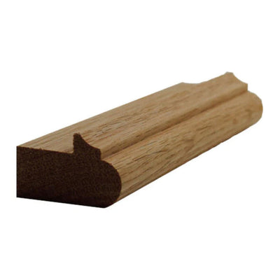 EWLR12 unfinished kitchen cabinet light rail molding in various hardwood species