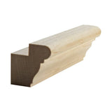 EWLR14 unfinished kitchen cabinet light rail trim in solid hardwood