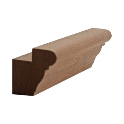 EWLR14 unfinished kitchen cabinet light rail trim in solid hardwood