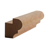 Unfinished solid hardwood kitchen cabinet light rail molding