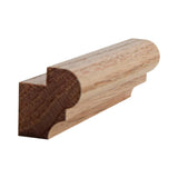 Unfinished solid hardwood kitchen cabinet light rail molding