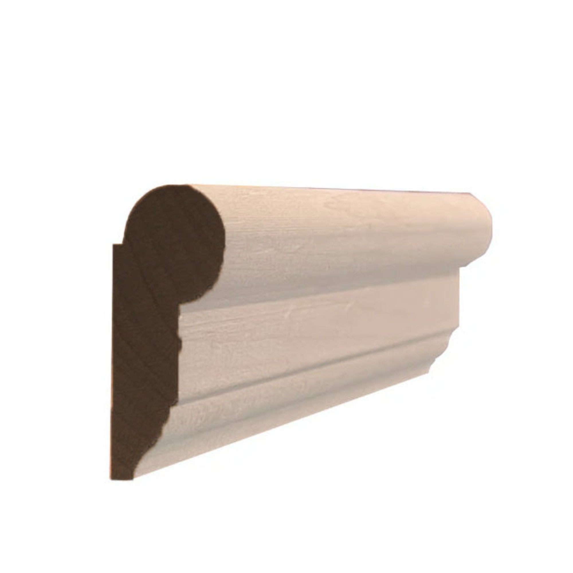 EWPC11 unfinished hardwood picture hanging rail in Colonial Victorian profile