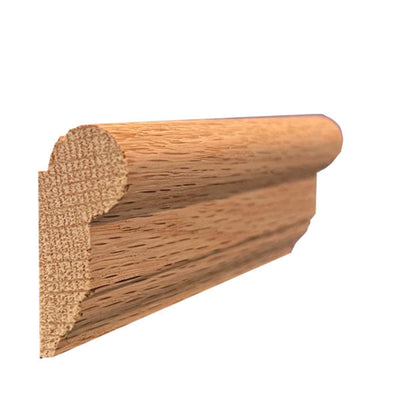 EWPC11 unfinished hardwood picture hanging rail in Colonial Victorian profile