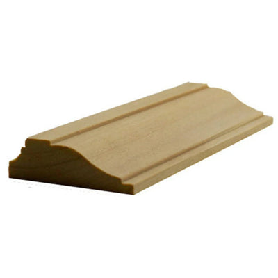 EWPM16 unfinished solid hardwood panel molding showing colonial ogee design
