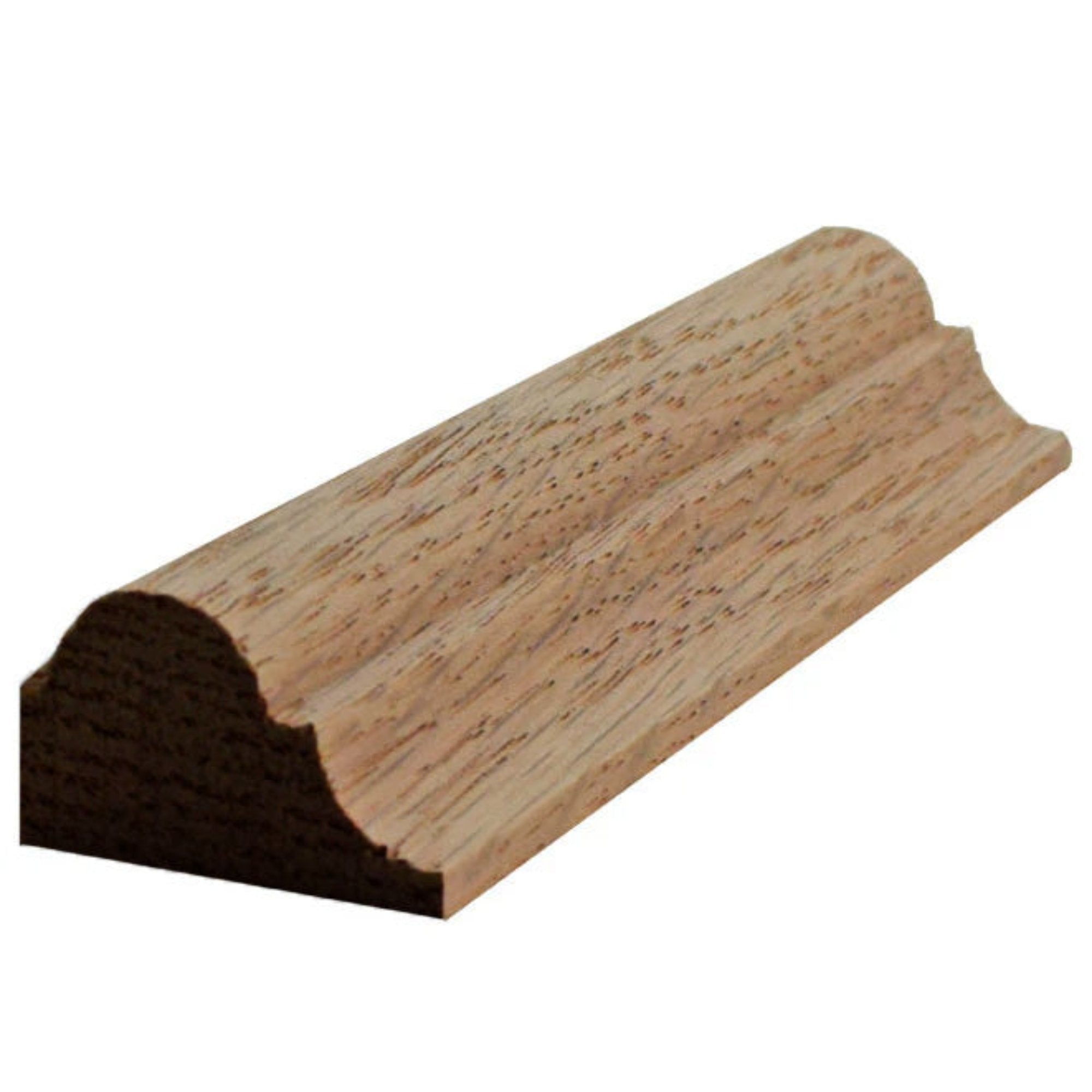 EWPM23 unfinished nose and cove panel molding 1-1/4 inch wide by 3/4 inch thick in various hardwood species