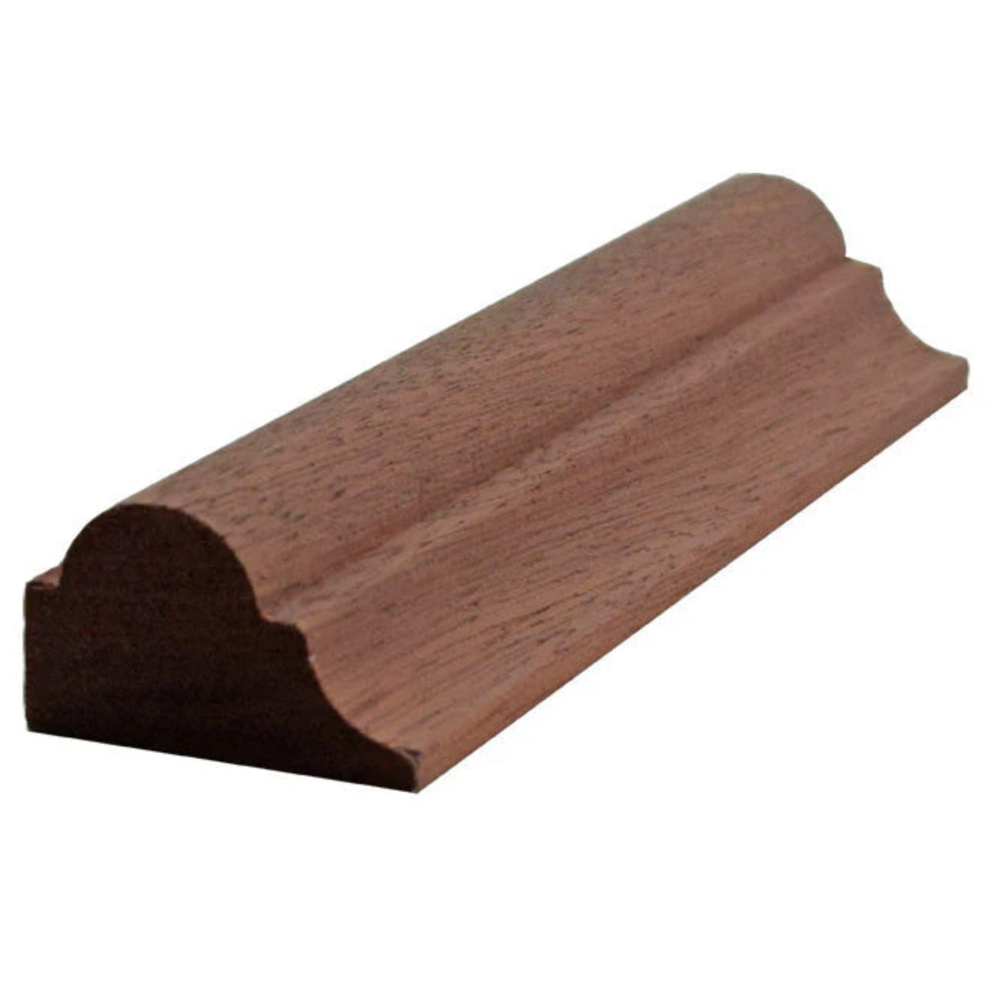 EWPM23 unfinished nose and cove panel molding 1-1/4 inch wide by 3/4 inch thick in various hardwood species