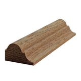 EWPM23 unfinished nose and cove panel molding 1-1/4 inch wide by 3/4 inch thick in various hardwood species