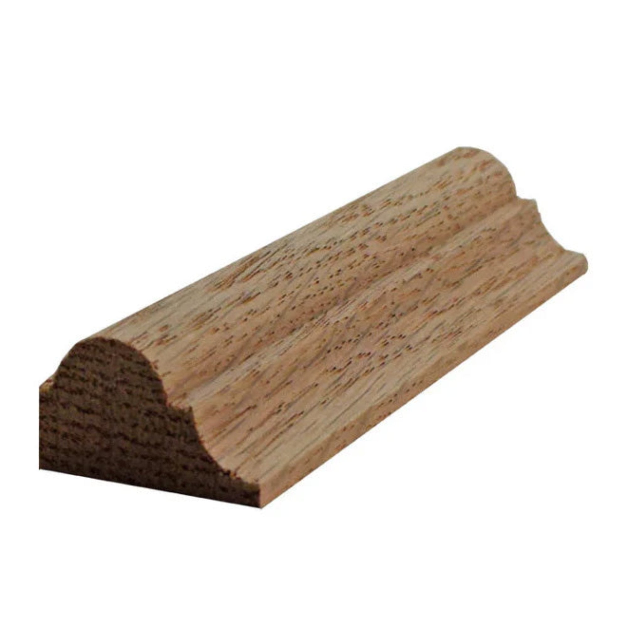 EWPM23 unfinished nose and cove panel molding 1-1/4 inch wide by 3/4 inch thick in various hardwood species