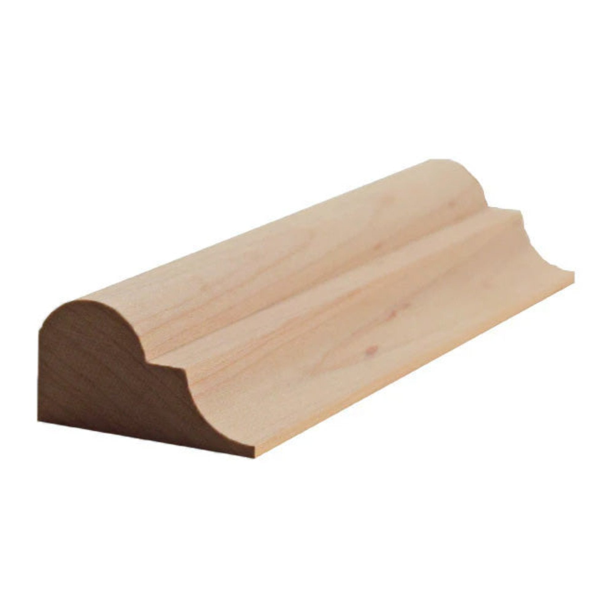 EWPM26 unfinished nose and cove panel molding in solid hardwood