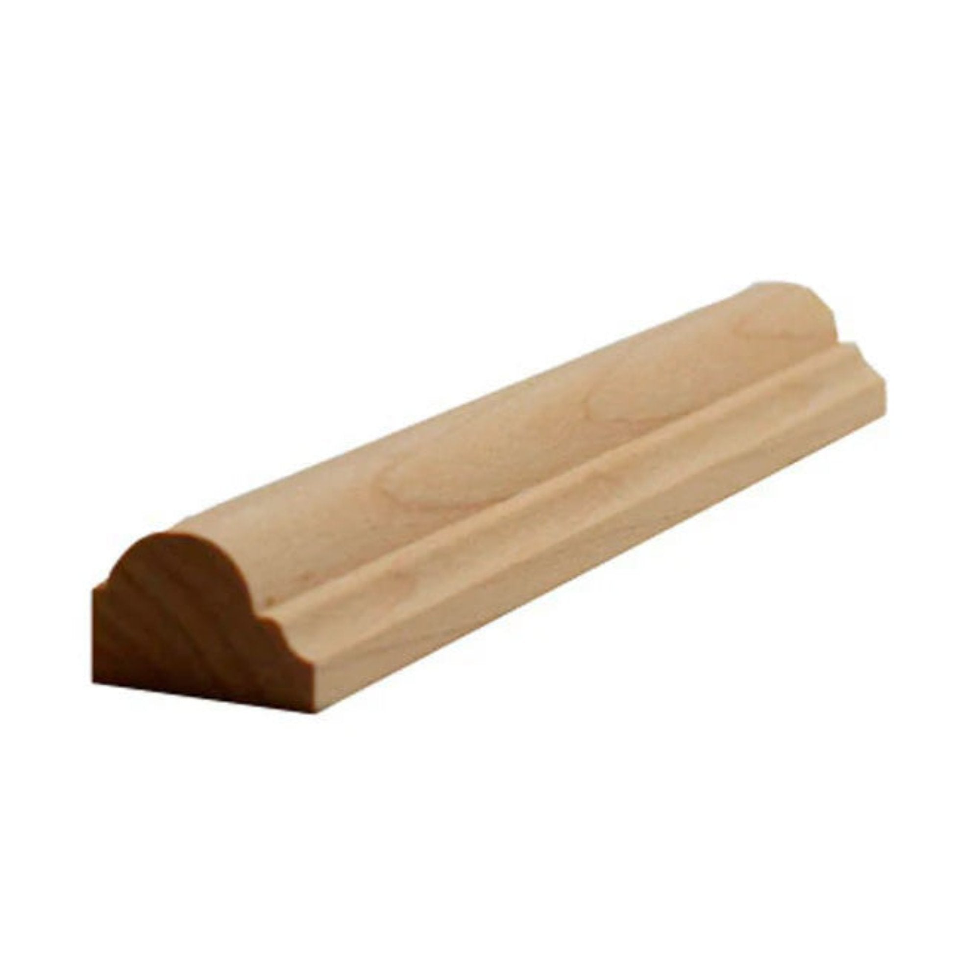 Unfinished mini panel molding 3/4 inch wide by 1/2 inch thick in various hardwoods