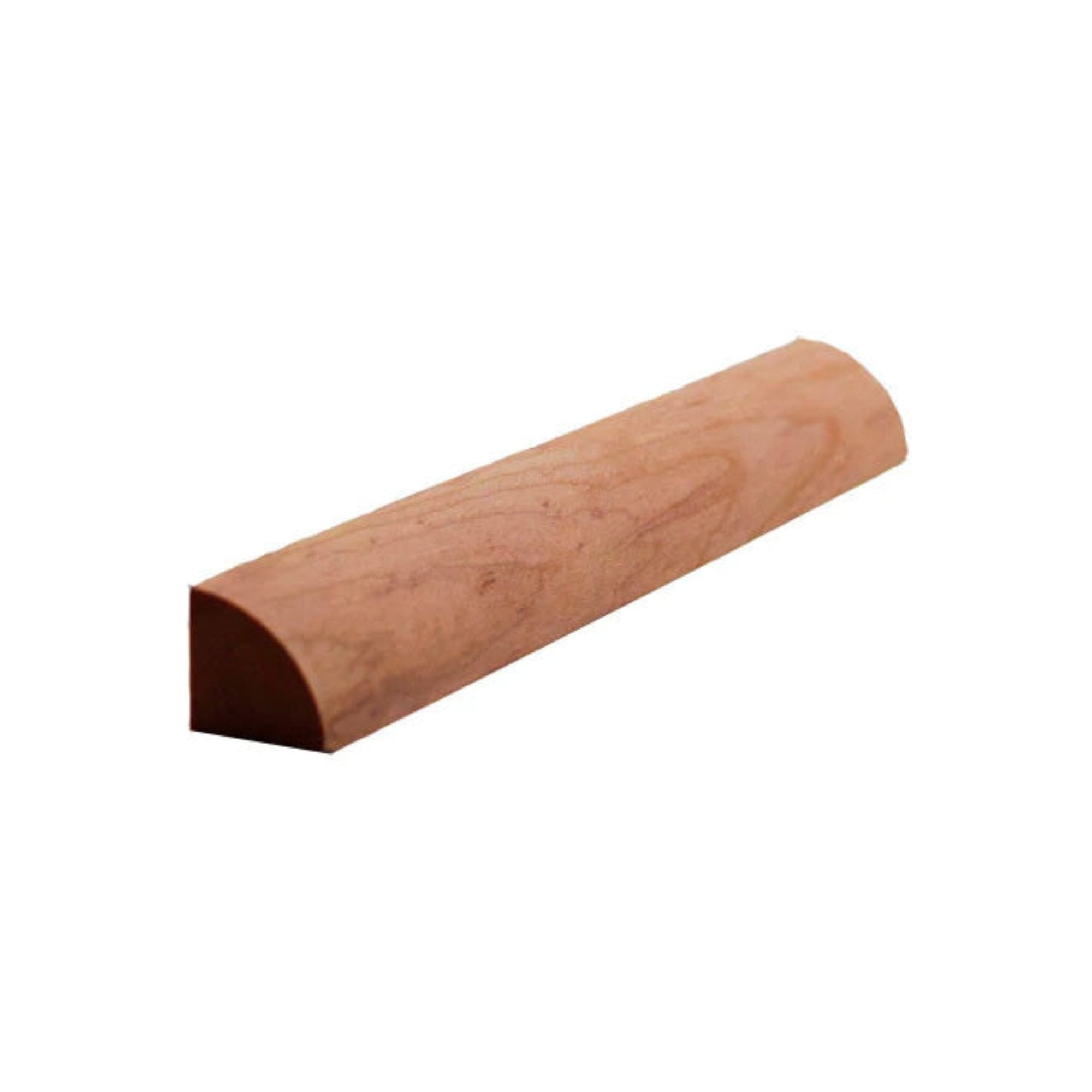 Unfinished quarter round hardwood molding trim 1/2 inch by 1/2 inch in various wood types