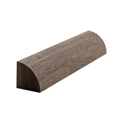 Unfinished 3/4 inch by 3/4 inch quarter round hardwood molding trim in various wood types