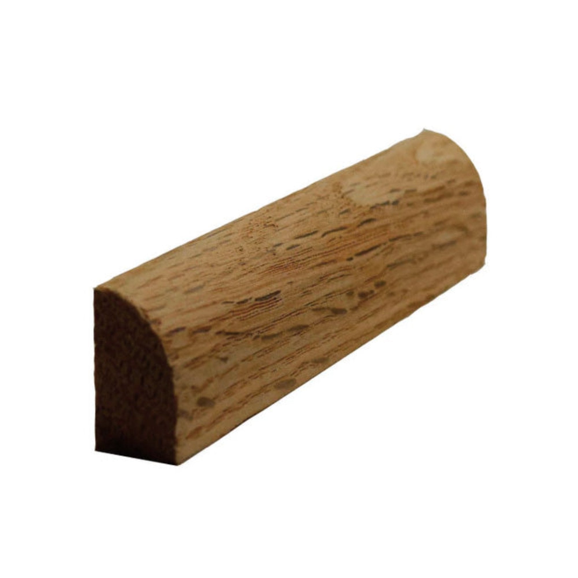 Unfinished quarter round hardwood molding trim 1/2 inch by 3/4 inch