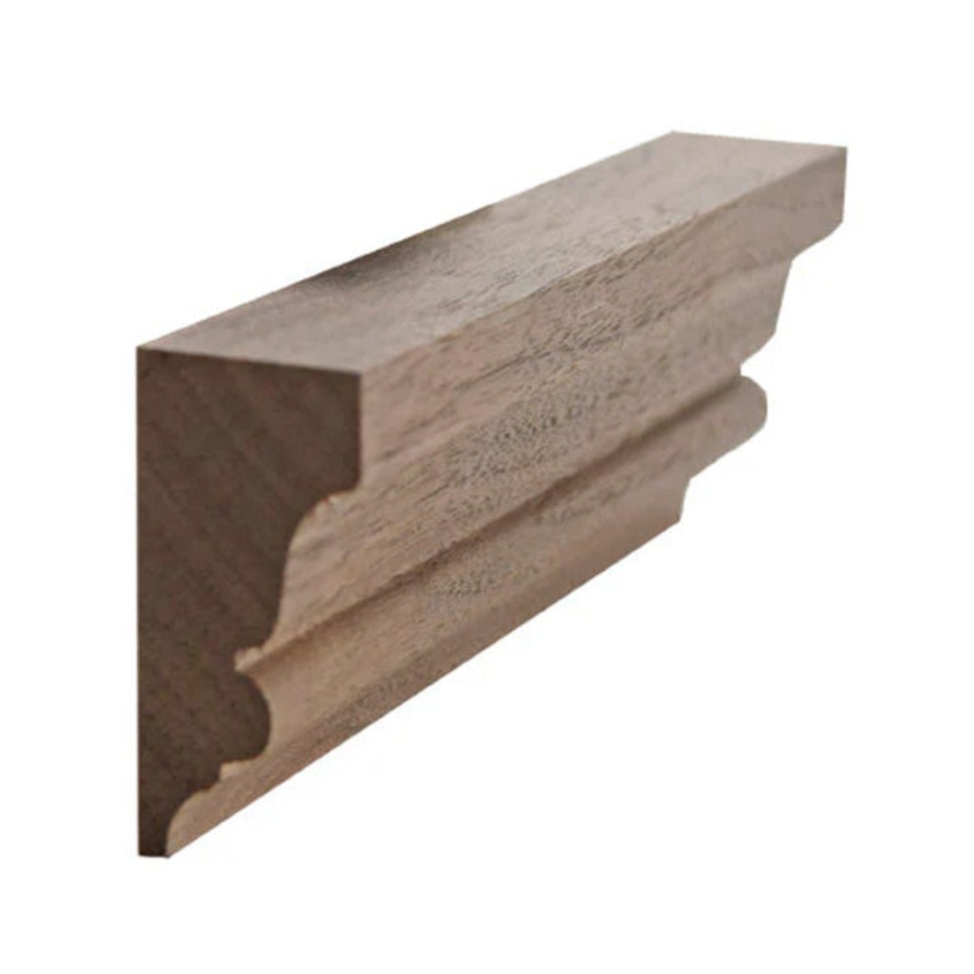 EWSC11 Solid Crown Moulding unfinished hardwood profile and wood samples