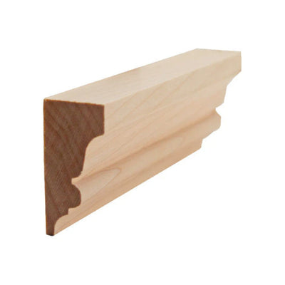 EWSC11 Solid Crown Moulding unfinished hardwood profile and wood samples