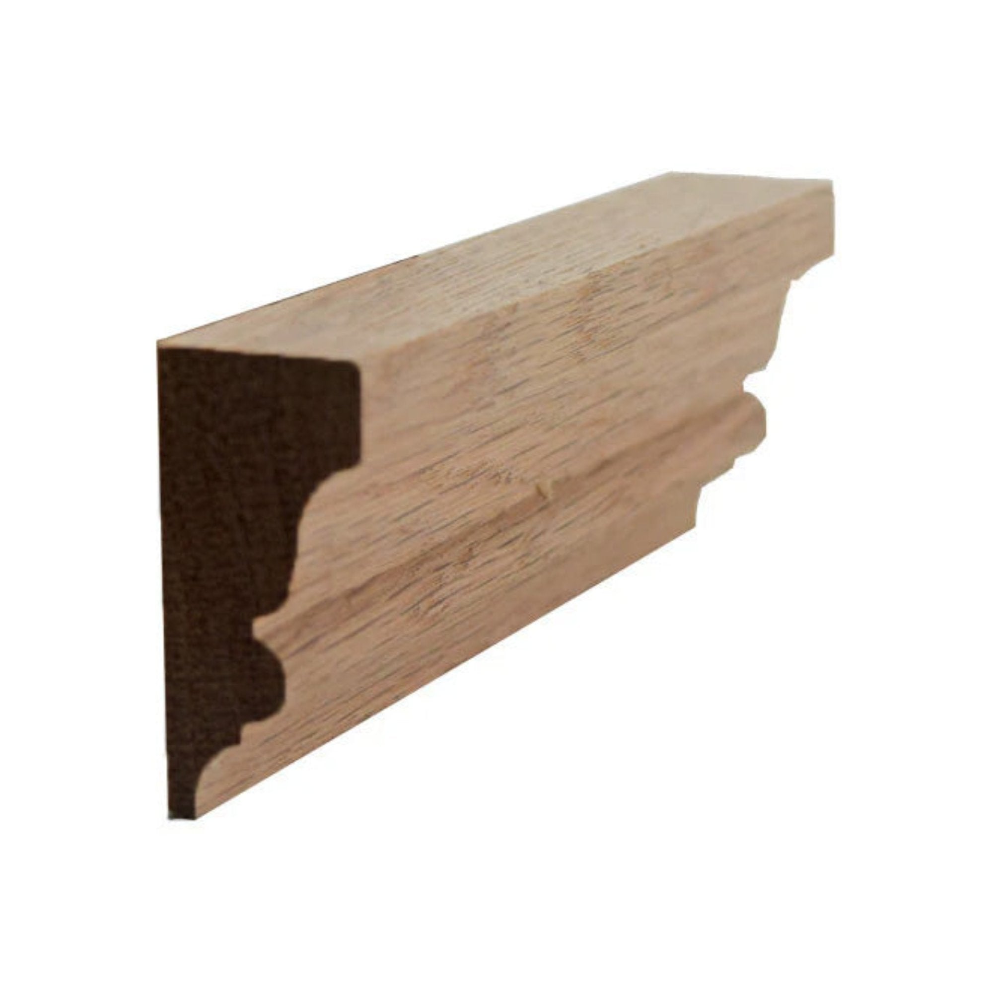 EWSC11 Solid Crown Moulding unfinished hardwood profile and wood samples