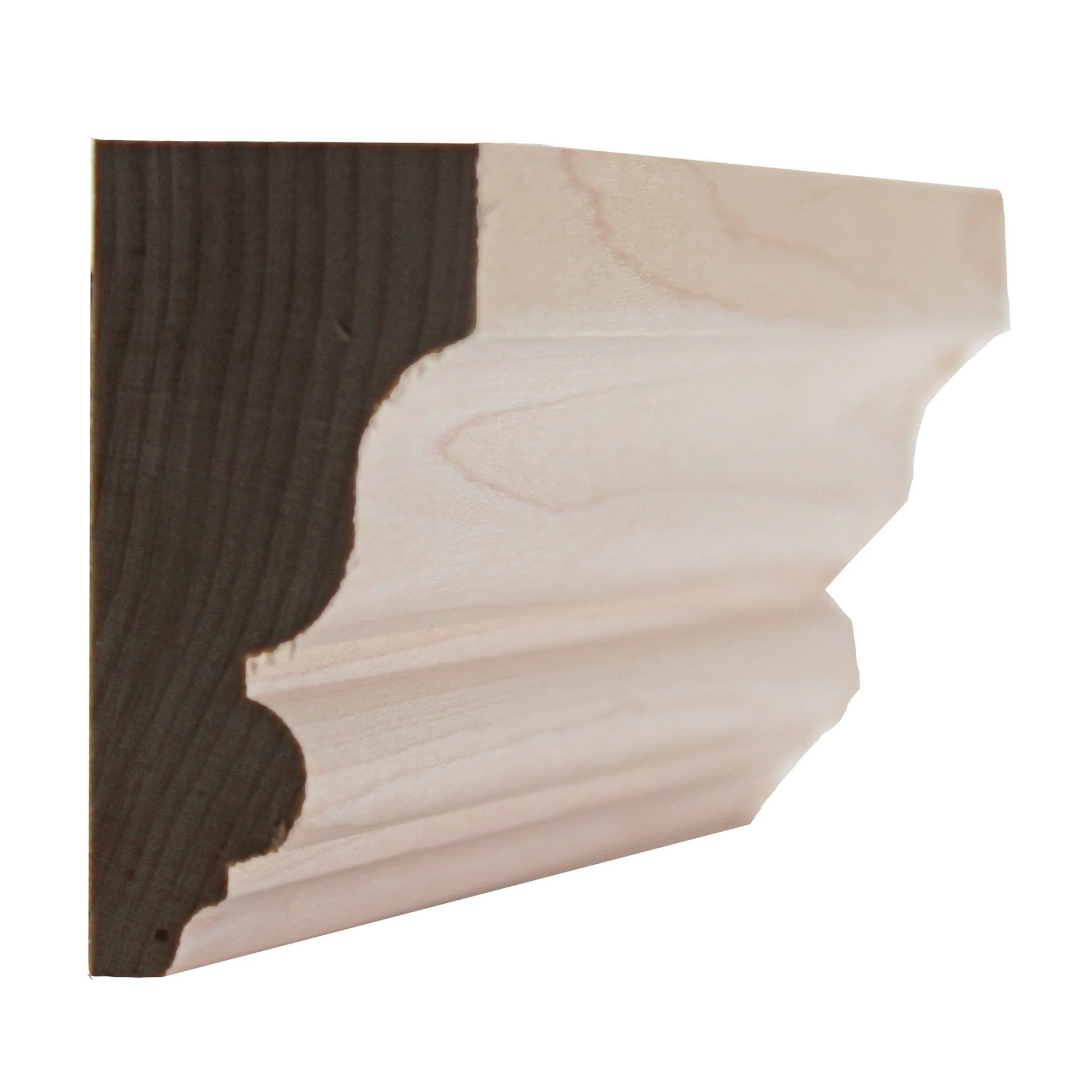 EWSC12 unfinished solid hardwood crown molding in various wood types