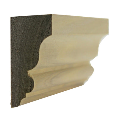 EWSC12 unfinished solid hardwood crown molding in various wood types