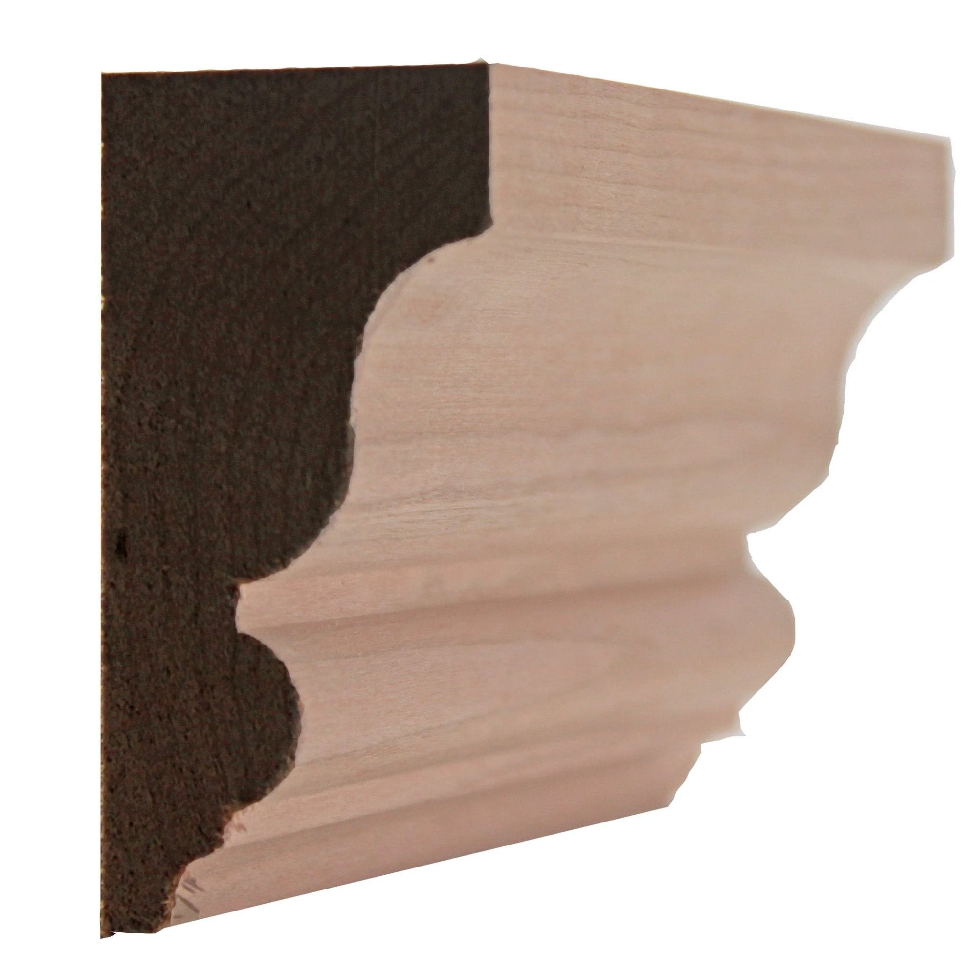 EWSC13 solid hardwood crown molding unfinished in various wood types