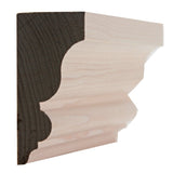 EWSC13 solid hardwood crown molding unfinished in various wood types