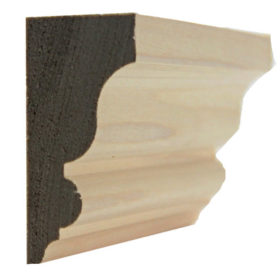 EWSC13 solid hardwood crown molding unfinished in various wood types