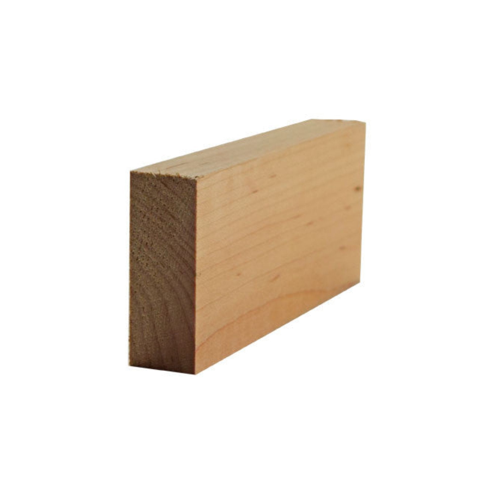 EWSS11 Square Stock 2 inch wide by 3/4 inch thick unfinished hardwood trim in various wood types