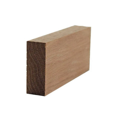 EWSS11 Square Stock 2 inch wide by 3/4 inch thick unfinished hardwood trim in various wood types