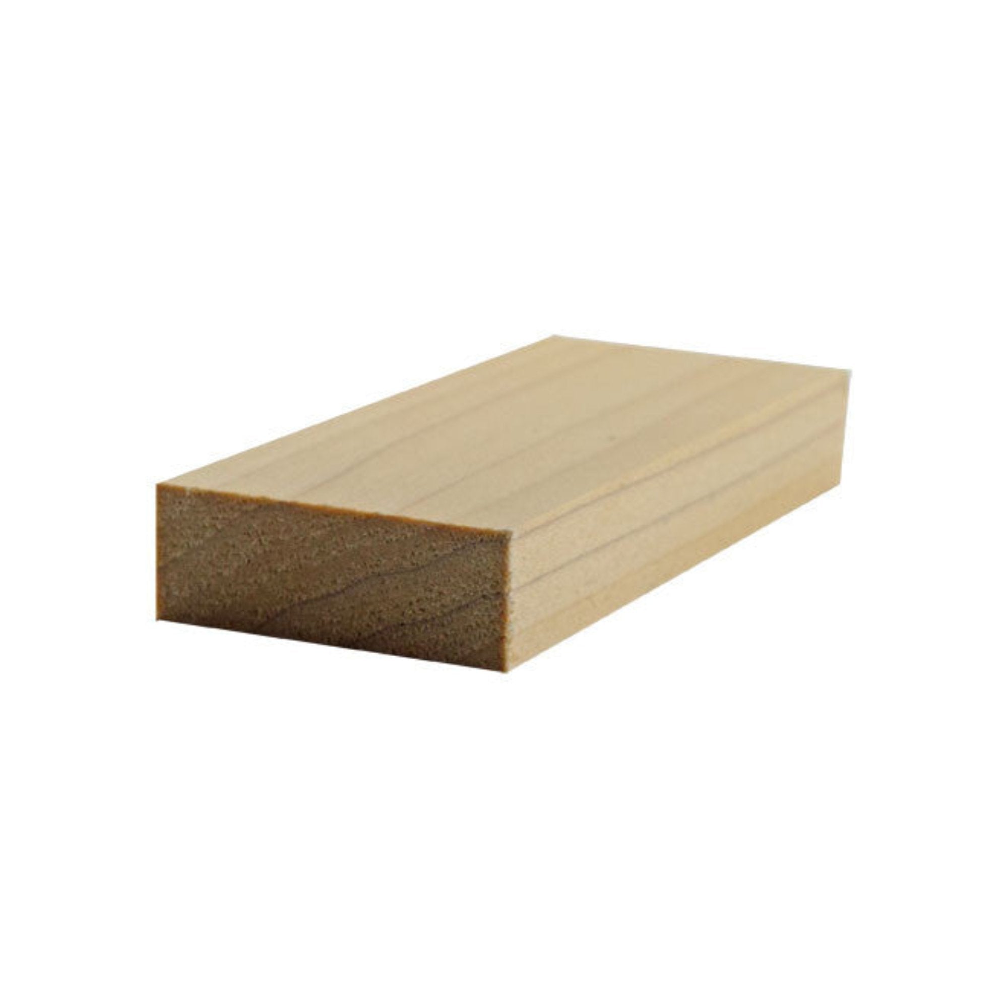 Unfinished 2 inch wide by 3/4 inch thick solid hardwood window sill molding