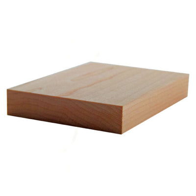 Unfinished solid hardwood windowsill molding 3-1/2 inches wide by 3/4 inch thick