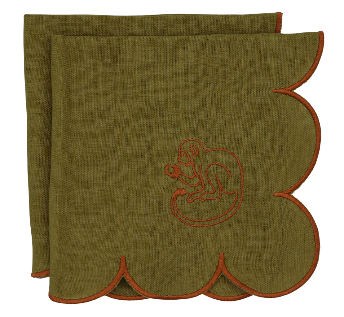 Earthen Pine Napkin - Set of 4 by Ro'Table - main product image for Resin Society