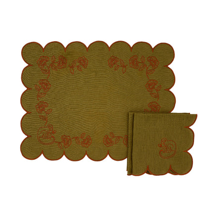 Earthen Pine Napkin - Set of 4 by Ro'Table - product image 2 for Resin Society