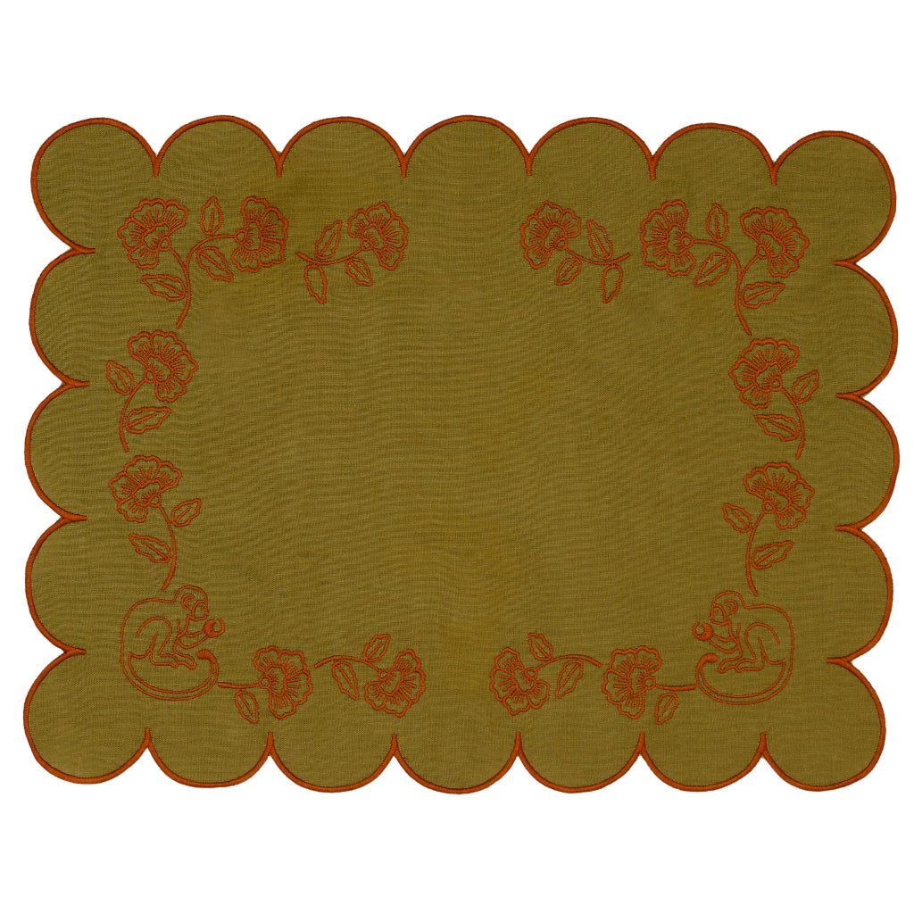 Earthen Pine Placemat - Set of 4 by Ro'Table - main product image for Resin Society