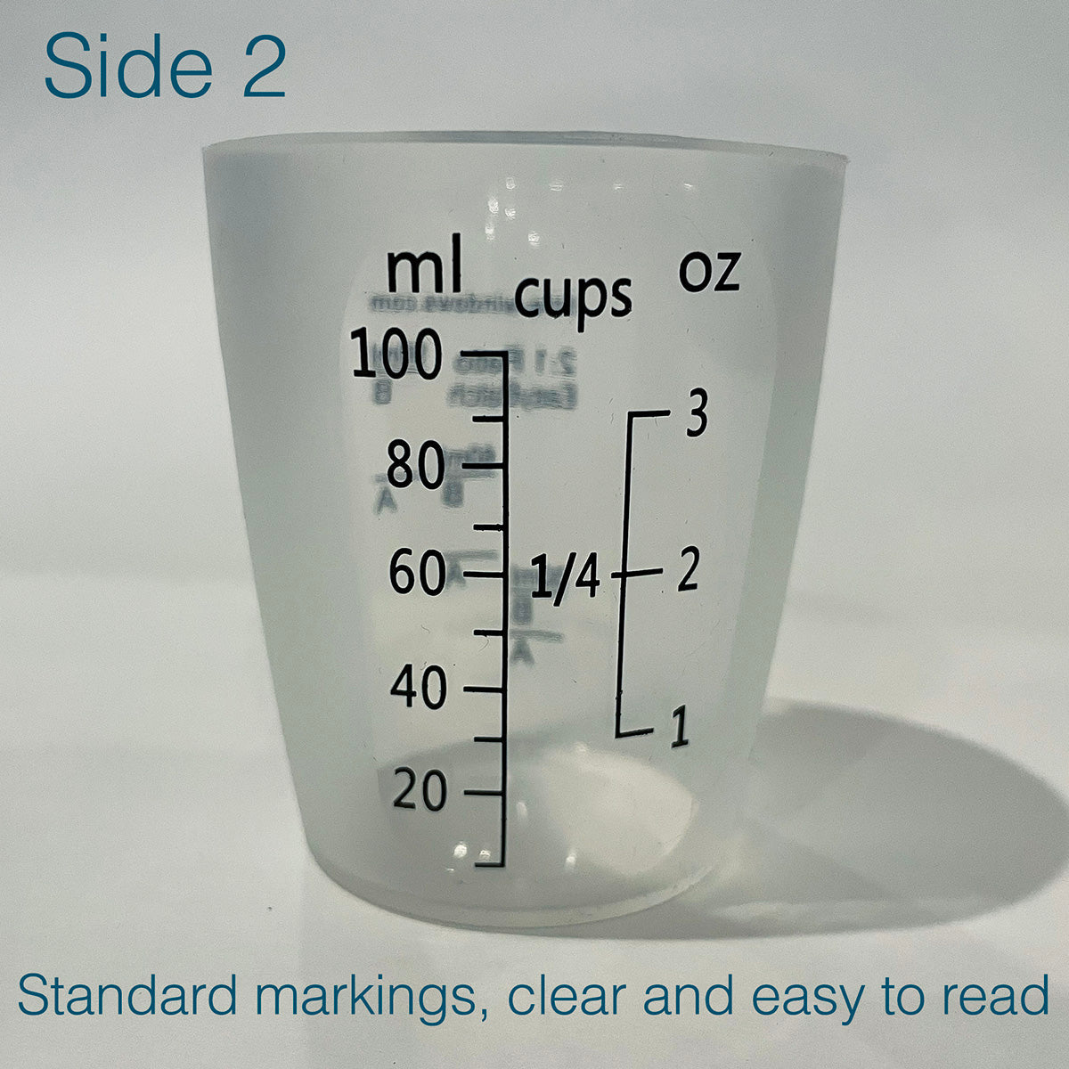 Silicone Measuring Cup for Resin (10-100ml) detail image - Resin Society
