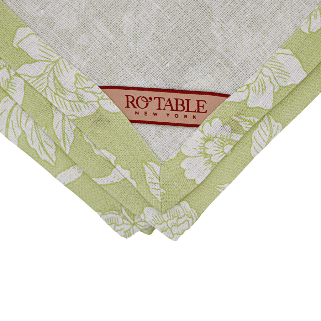 100% Premium Linen - Eden Flora Parlour Tablecloth by Ro'Table - product image 3 for Resin Society