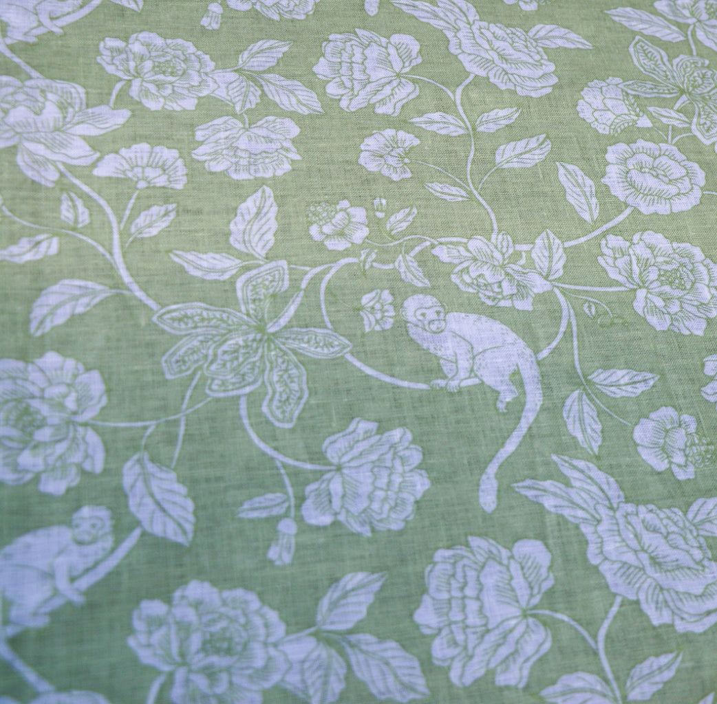 100% Premium Linen - Eden Flora Parlour Tablecloth by Ro'Table - product image 5 for Resin Society