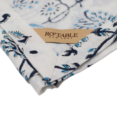 100% Organic Cotton - Eleanor Royal Blue Tablecloth by Ro'Table - product image 8 for Resin Society