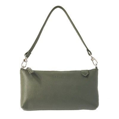 Elia Convertible Leather Bag – Clutch, Shoulder & Crossbody