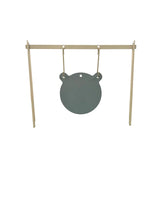 Elite Series Gong mounted showing 10 inch SR500 ballistic steel disc and hanging frame
