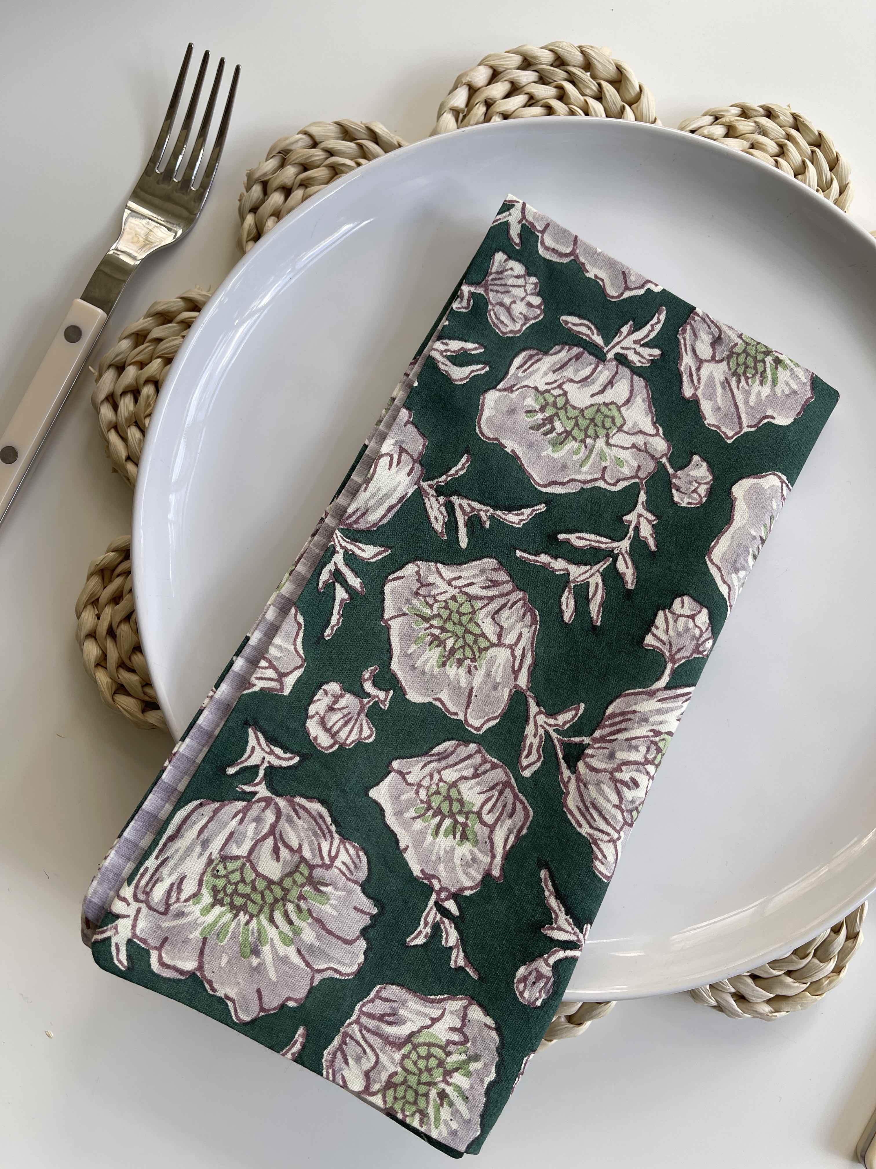 Reversible Floral Napkins by Sarah Spiegel